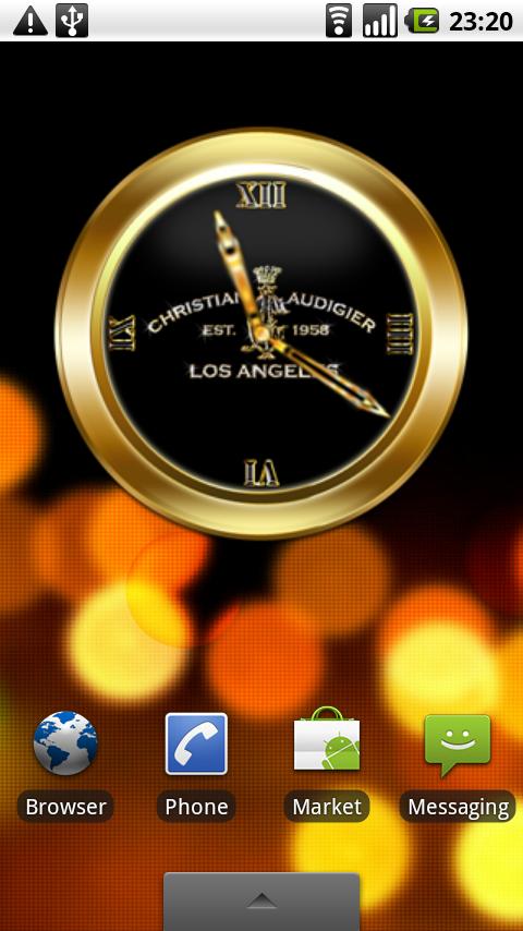 AUDIGIER GOLD Clock Android Personalization