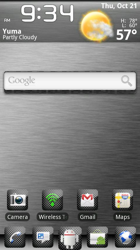 ADW Carbon Fiber 3 Theme Android Personalization