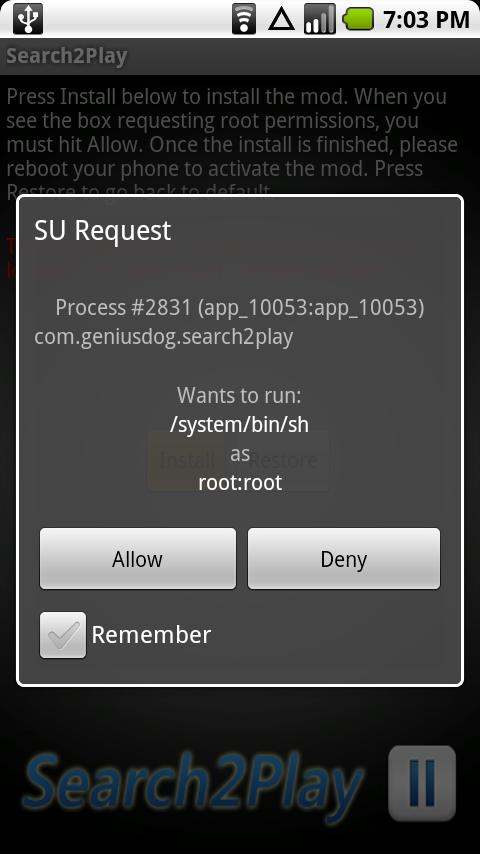 Search2Play (Root Required) Android Tools