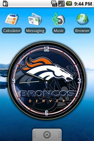 Denver Broncos Clock Widget