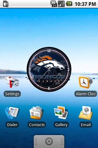 Denver Broncos Clock Widget Android Personalization