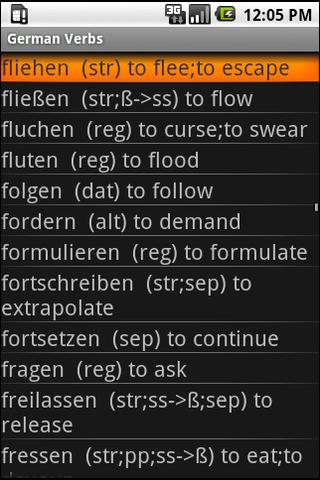 German Verbs Pro Android Education