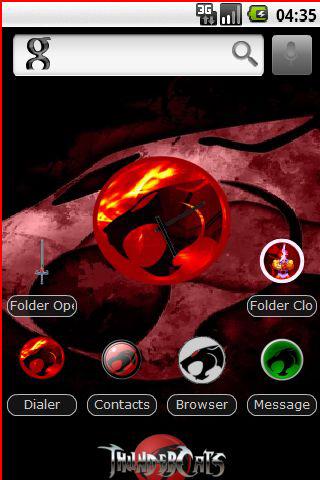 Thunder Cats HD Theme Android Personalization