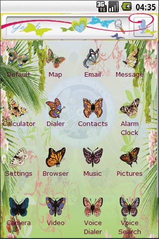 Butterfly Love Android Personalization