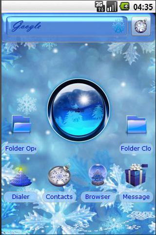 Blue Christmas Android Personalization