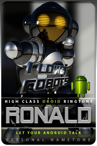 RONALD nametone droid Android Lifestyle