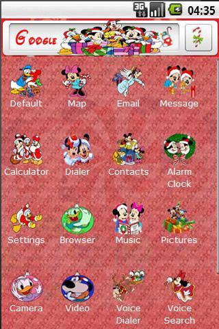 Disney Christmas Android Personalization