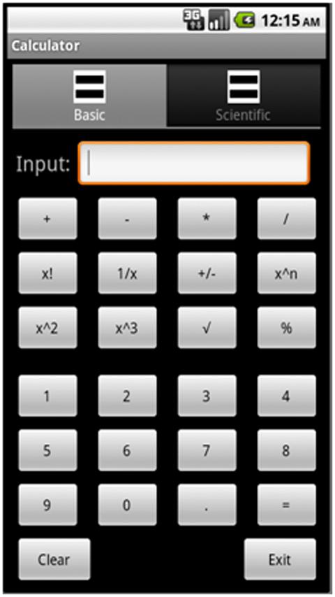 Calculator (2.1 Eclair) Android Education