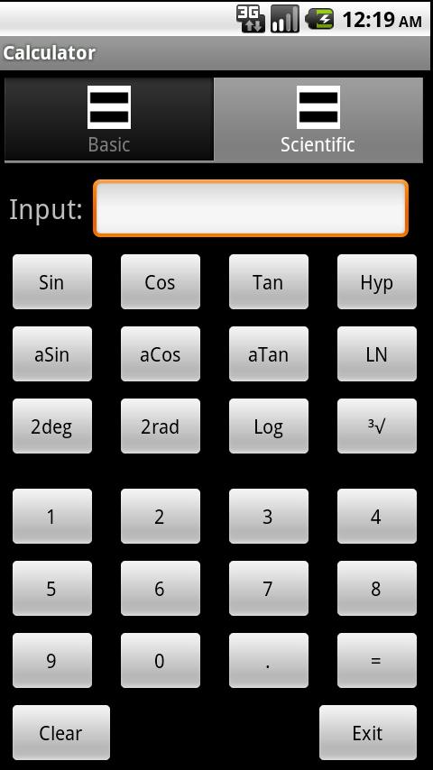 Calculator (2.1 Eclair) Android Education