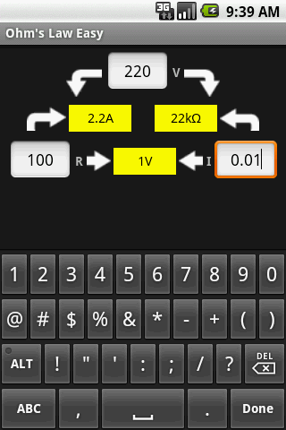 Ohm’s Law Easy Android Tools