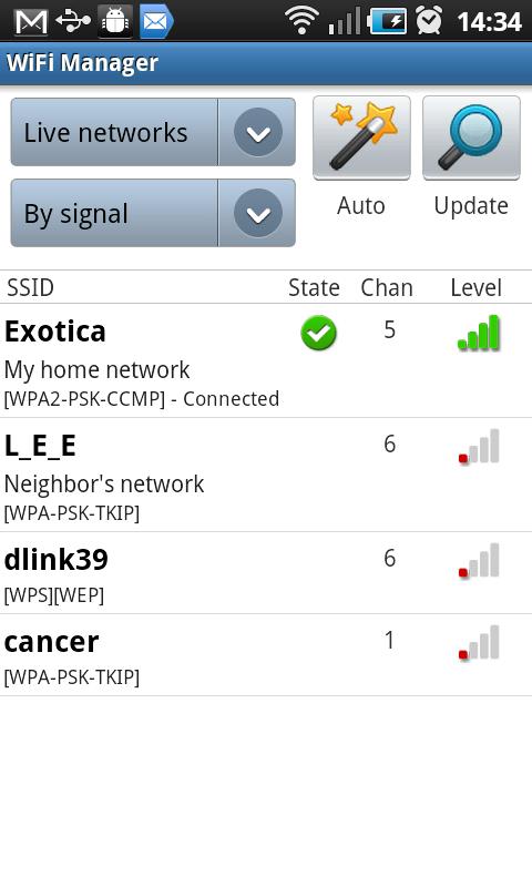 WiFi Manager Android Productivity