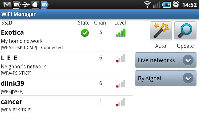 WiFi Manager Android Productivity