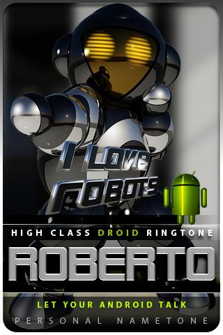 ROBERTO nametone droid Android Lifestyle