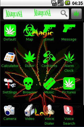 Smoke Weed HD Theme Android Personalization