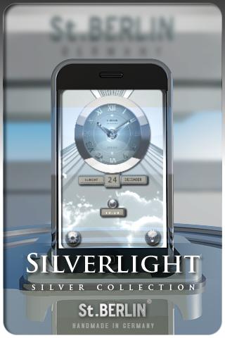 SILVERLIGHT clock widget theme Android Lifestyle