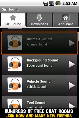 Girl Sound Android Communication