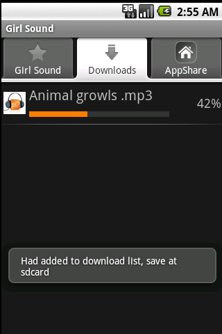 Girl Sound Android Communication