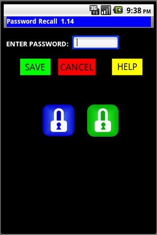 Password Recall Widget Android Productivity