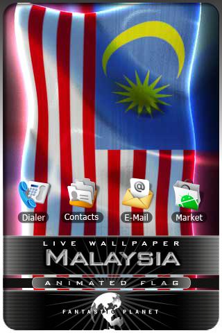 MALAYSIA LIVE FLAG Android Personalization