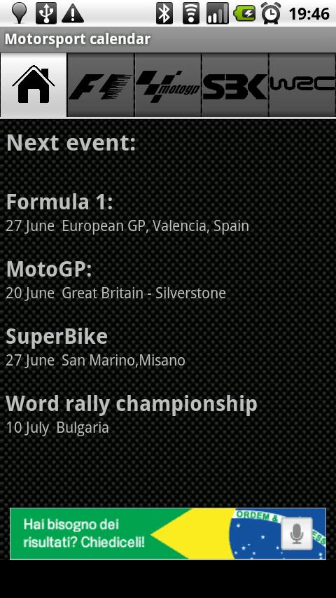 Motorsport calendar