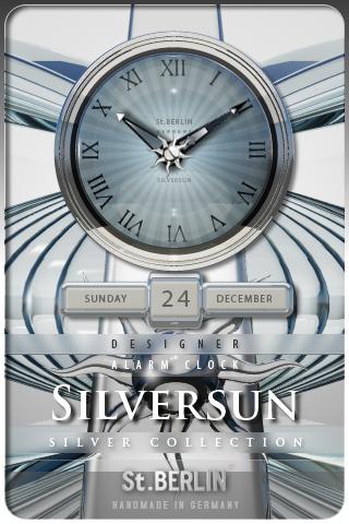 SILVERSUN clock widget theme