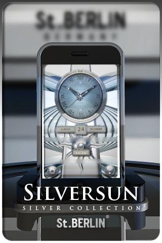 SILVERSUN clock widget theme Android Lifestyle