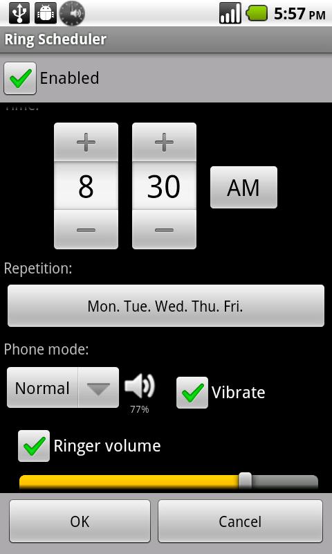 Ring Scheduler Android Productivity