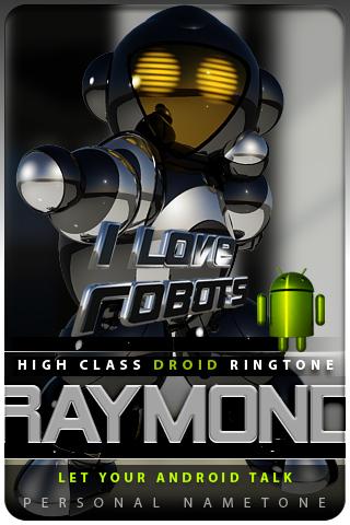 RAYMOND nametone droid Android Personalization