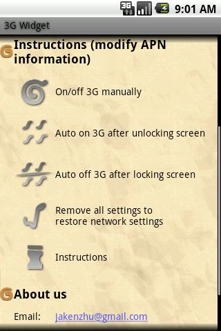 3G Widget Android Tools