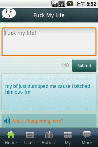 FML – Fuck My Life Android Social