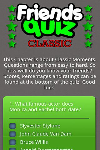 The Friends Quiz Classic Android Social
