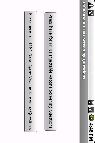 Influenza A H1N1 Screening Android Medical