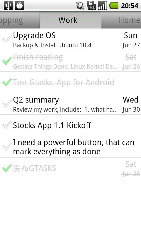 GTasks Android Productivity