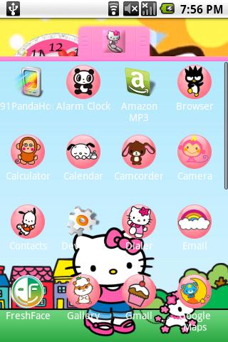 Hello Kitty Theme Android Personalization