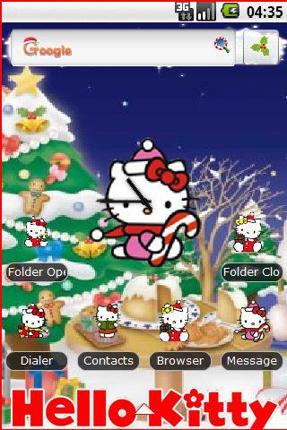 Hello Kitty Holiday Android Personalization