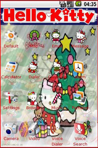 Hello Kitty Holiday Android Personalization