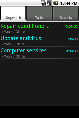 qTimeRec Android Productivity