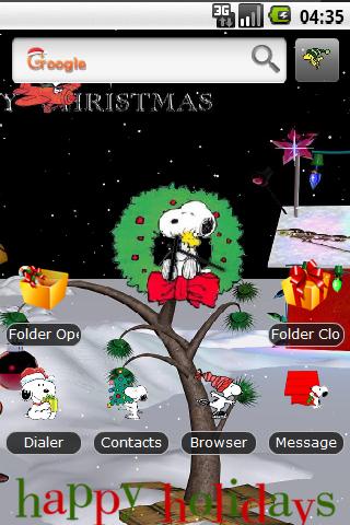 Snoopy Christmas HD Android Personalization