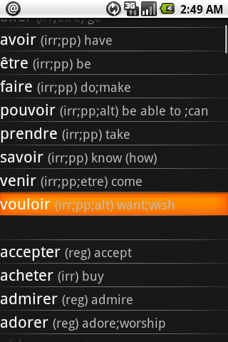 French Verbs Pro Android Education