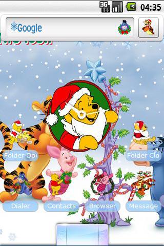 Holidays With Pooh Android Personalization