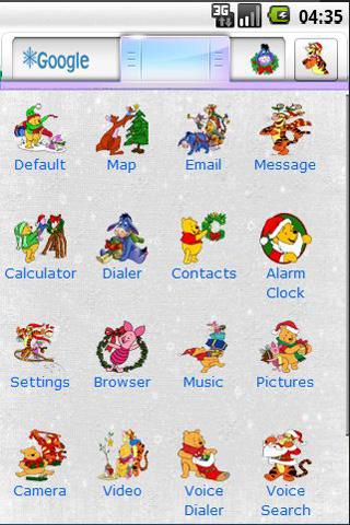 Holidays With Pooh Android Personalization