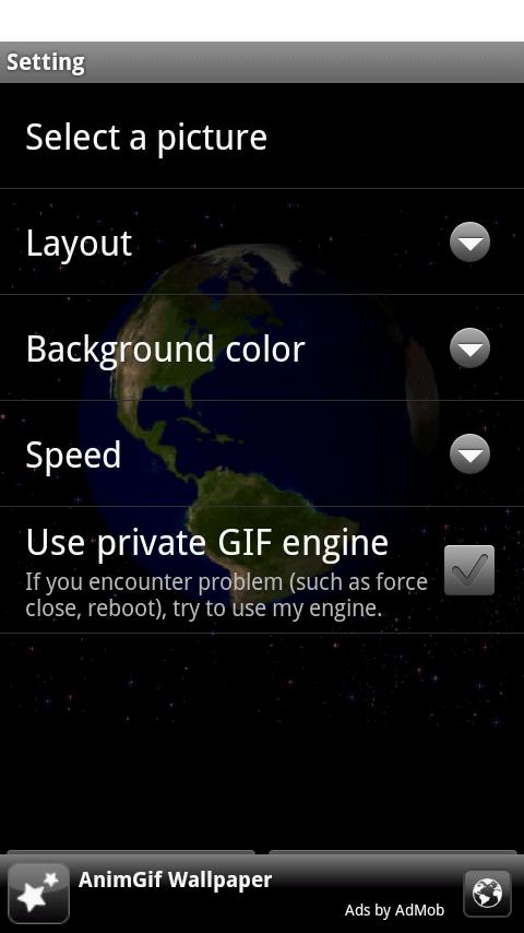 AnimGif Wallpaper Android Personalization