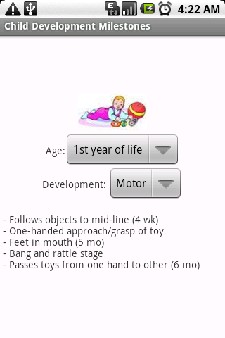 Child Development Milestones Android Medical