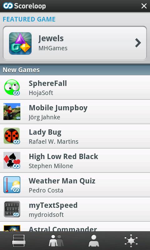 Scoreloop Android Social