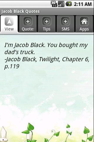 Jacob Black Quotes Android Media & Video