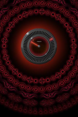 NEON RED alarm clock widget Android Tools