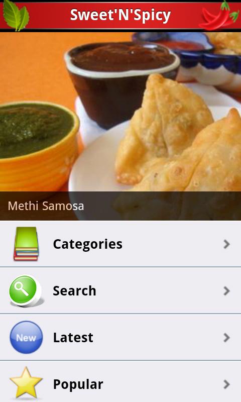 Sweet’N'Spicy Indian Recipes Android Lifestyle