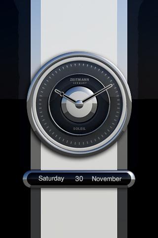 Widget clock SOLEIL Android Personalization