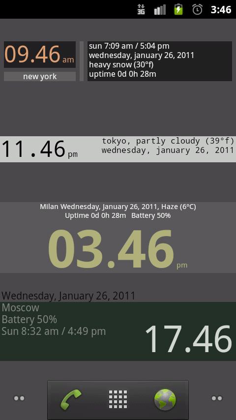 Advanced Clock Widget Android Tools