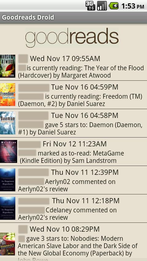 Goodreads Droid